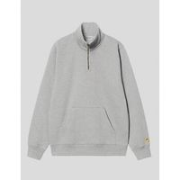 carhartt jersey sudadera chase neck zip sweat grey heather para hombre
