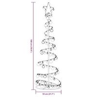cono de luces de arbol de navidad con pequenos adornos 120 led blancos calidos