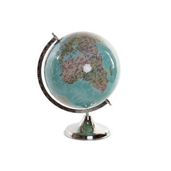 Globo Terraqueo Plastico Hierro 33x30x41 30 Azul