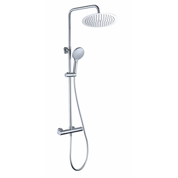 Columna De Ducha Termostática Ebro Ø 25cm Cromado