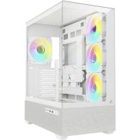 caja pc sharkoon ak7 argb blanca torre midi atx