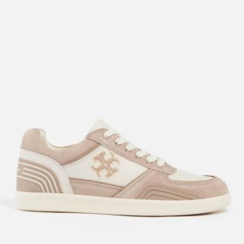 Tory Burch Women's Clover Leather and Suede Trainers - UK 8