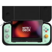 crkd nitro deck retro mint edicion limitada con pantalla oled para nintendo switcholed con funda