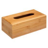 caja de panuelos de bambu