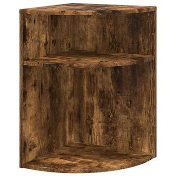 Mesa Auxiliar | Mesa De Apoyo Roble Ahumado 39,7 X 39,7 X 60 Cm