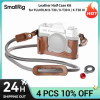 smallrig x-t30  x-t30 ii  x-t30 iii kit de media funda de cuero para fujifilm x-t30  x-t30 ii  x-t30 iii con correa para el hombro 5670