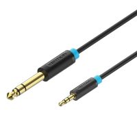 cable estereo vention babbi jack 635mm macho a 35mm macho 3m negro
