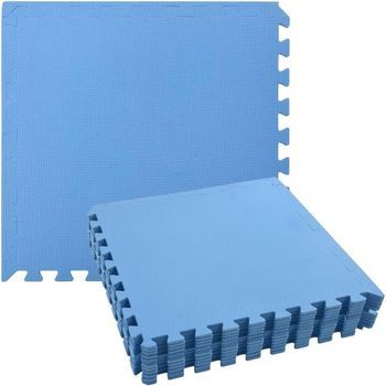 12x Esterilla De Fitness Y Ejercicios Gimnasio Tatami Puzzle 60x60cmx1cm Alfombra Espuma Suave Máxima Protección