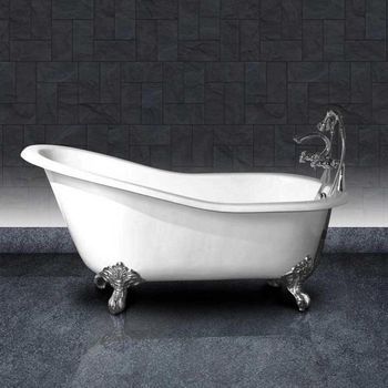Bañera De Hierro Ashford  138 Cm Patas Cromadas