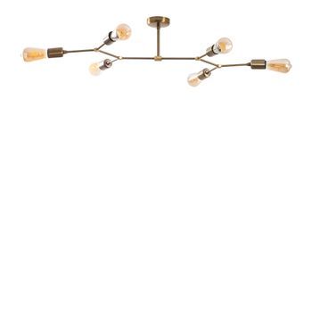 Lámpara De Techo Sparrow-1241 Oro Cobrizo Metal 95x48x20 Cm