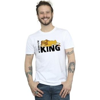 Disney Camiseta The Lion King Daddy Is King para hombre