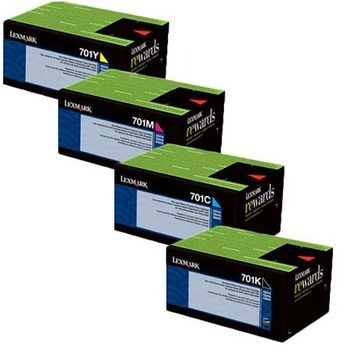 Original Multipack Lexmark CS510de Printer Toner Cartridges (4 Pack) -70C20K0