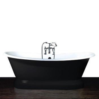 Bañera De Hierro Southport Negra  180 Cm