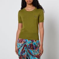 vivienne westwood bea cotton and cashmere-blend top - l