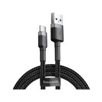 cable usb baseus catklf-cg1 2m usb a usb c negrogris 2a trenzado reforzado