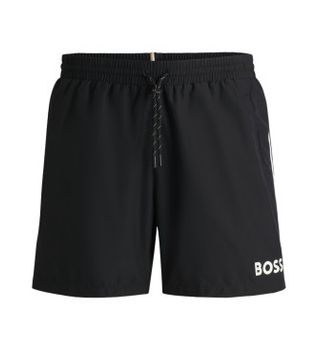 BOSS para hombre. 50514429 Bañador Starfish negro (M), Beachwear, Poliéster Reciclado, Sostenible