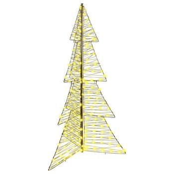 Árbol De Navidad 240 Led Blanco Cálido 180 Cm Ratán Vidaxl