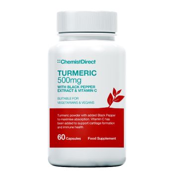 Chemist Direct Turmeric 500mg EXPIRY AUGUST 2023