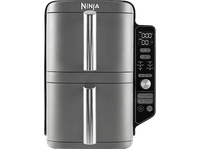 freidora de aire - ninja sl400eu doble cesta 2470 w 95 l 6 programas 4 niveles independientes para cocinar gris