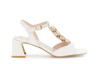 sandalias gilda en piel napa con accesorio ivory 37