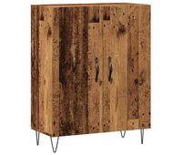 vidaxl aparador de madera de ingenieria envejecida 695x34x90 cm