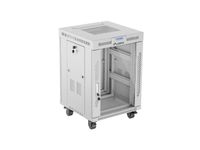 rack de pie lanberg ff01-6615-12sl 15u 1200kg termostato lcd ip20 gris puertas vidriometal