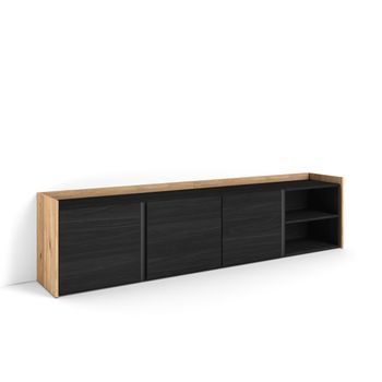 Mueble Tv, Televisión, Muebles De Salón, Almacenaje, 207x35x50 Cm, Para Tv Hasta 80