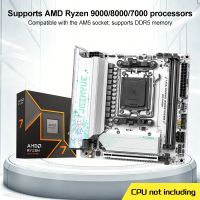placa base jginyue b850i snow dream wifi mini-itx am5 ddr5 pcie 50 25g wifi argb para juegos compatible con amd 700080009000
