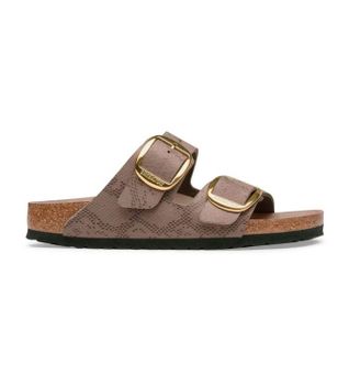 Birkenstock para mujer. 1032891 Sandalias Arizona Big Buckle (Ajuste Estrecho) taupe (40), Plano, Ninguno, Casual
