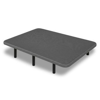 Base Tapizada 135 X 180 Cm Gris - Patas 20 Cm -  Tejido 3d Antideslizante - Estructura Resistente - 100% Transpirable