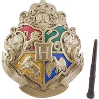 lampara harry potter escudo hogwarts y varita 3d