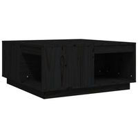 mesa de centro 81x80x365 cm madera - negro