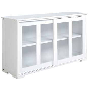 Aparador de cocina 107x33x62.5 cm blanco