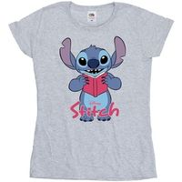 disney camiseta reading standing para mujer