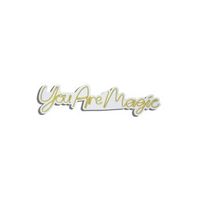 iluminacion led decorativa de plastico you are magic amarillo 18x69x2 cm