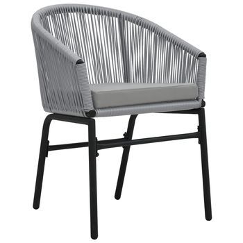 Pack 2 Uds Sillas De Jardín | Silla De Exterior | Sillón Ratán Sintético Antracita