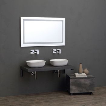 Mueble De Baño De Pared De 120 Cm + Unidad Base De 60 Cm