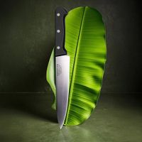cuchillo de cocina 20 cm acero 5cr15mov  abs negro