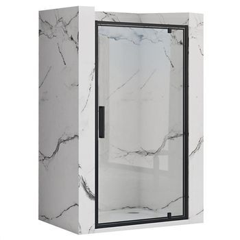 Puerta De Ducha Rea Rapid Swing Black 80