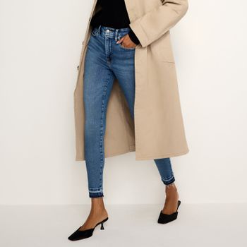 Good American Good Waist Cropped Denim Jeans - US 6/UK 10