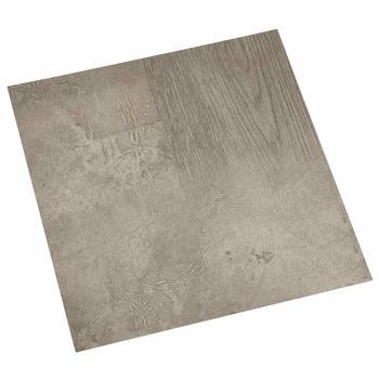 Tableros De Suelo Marrón Oscuro Y Gris 5,11 M² 55 Uds. Pvc Vidaxl