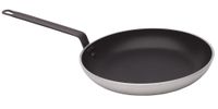 sarten 23cm en aluminio plata y negro