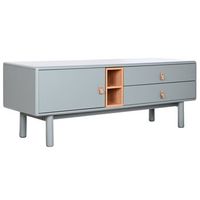 mueble tv mdf pu 140x40x55 gris