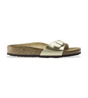 birkenstock para mujer 1016107 sandalias madrid ajuste estrecho dorado 40 plano ninguno casual