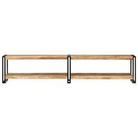 mueble de tv  mueble de salon  gabinete de tv madera maciza de mango 200x30x40 cm