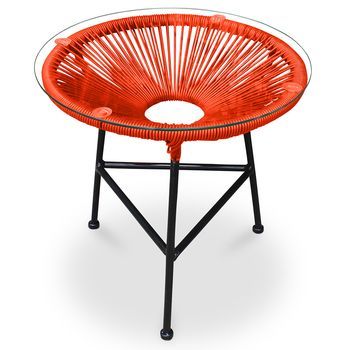 Mesa De Jardín - Mesa Auxiliar - Acapulco Naranja