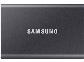 Disco duro externo 1 TB - Samsung T7 MU-PC1T0T/WW, SSD, Hasta 1050 MB/s, USB 3.2 Gen.2 (10Gbps), Gris