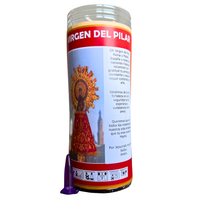 the bubble shop - velon de la virgen del pilar para atraer fortaleza fe seguridad y esperanza  velon de peticion con aceite liturgico y oracion de 3 dias de duracion aproximada