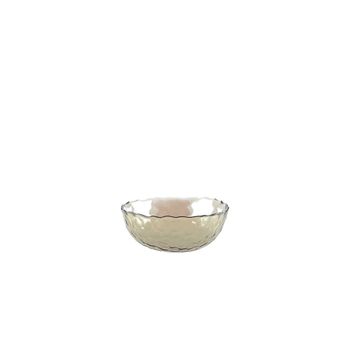 Bol dorado con bordes finamente texturizados 15cm - lote de 6