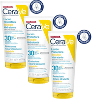 cerave locion protectora invisible hidratante spf30 3x75 ml